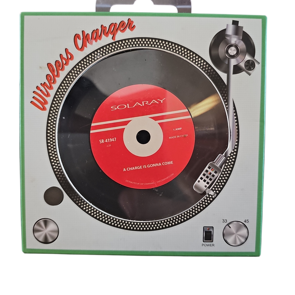 Vinyl Style Wireless Charger - 10.5cm x 10.5cm